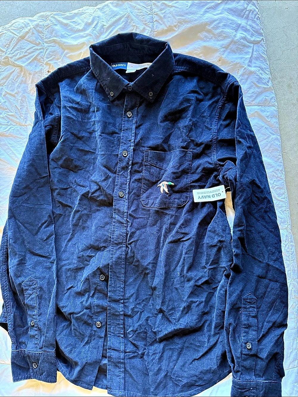 Old Navy Everyday Corduroy Shirt women’s Medium Blue